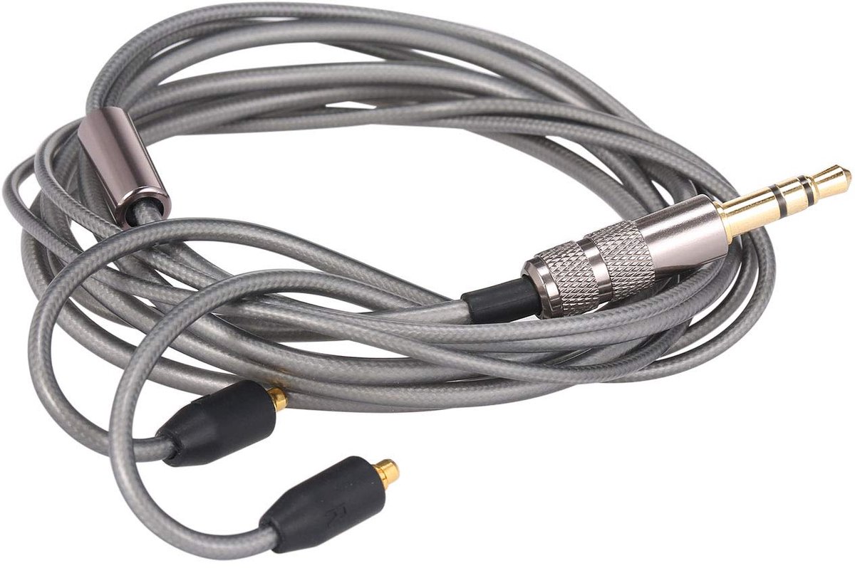 3,5 Mm Audiokabel, MMCX-kabel, Upgrade-vervangingskabel, Zwarte MMCX Afneembare Oortelefoonkabel, Vervangende Oortelefoondraad voor SE215/SE315/SE425/SE535/SE8