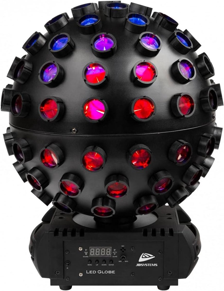 LED GLOBE Rotating effect - 98 stralen - 5x 2W RGBW LED - Perfect alternatief voor spiegelbol - SnelShoppen