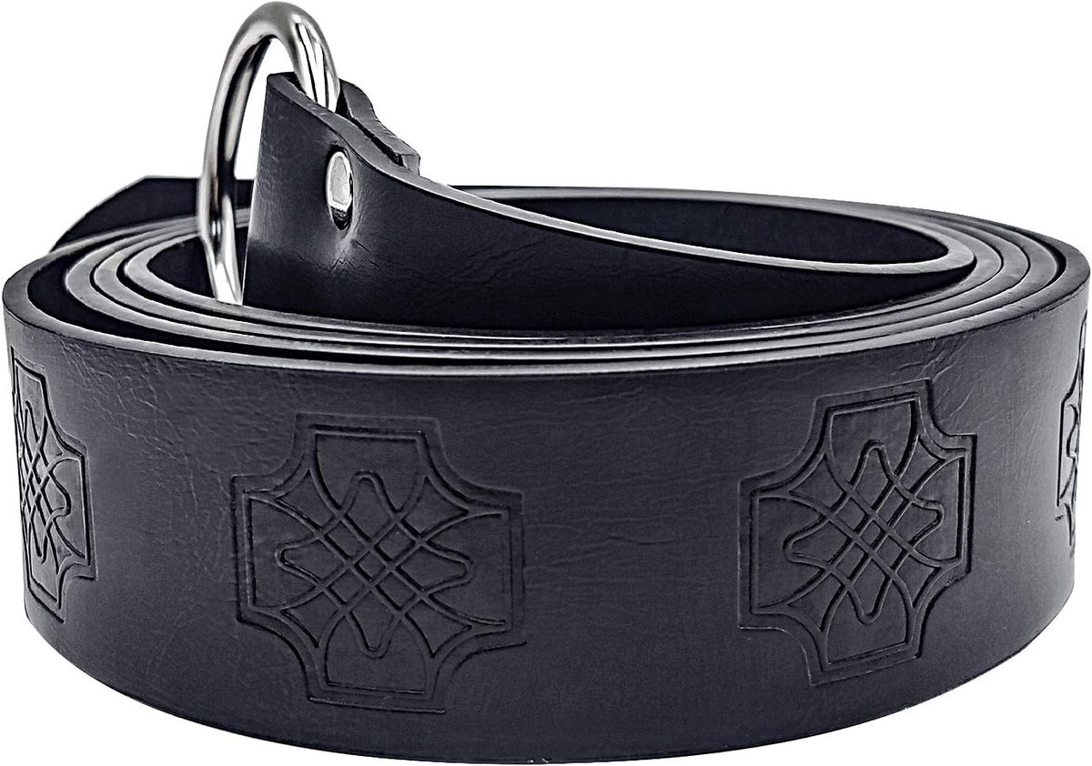 O-ringriem van PU-leer, gewaad, tuniek, heupgordels, piratenriem, geschiedenisherhalingen, kostuumriem, retro renaissance-ridderriem voor Viking cosplay kostuumaccessoires,