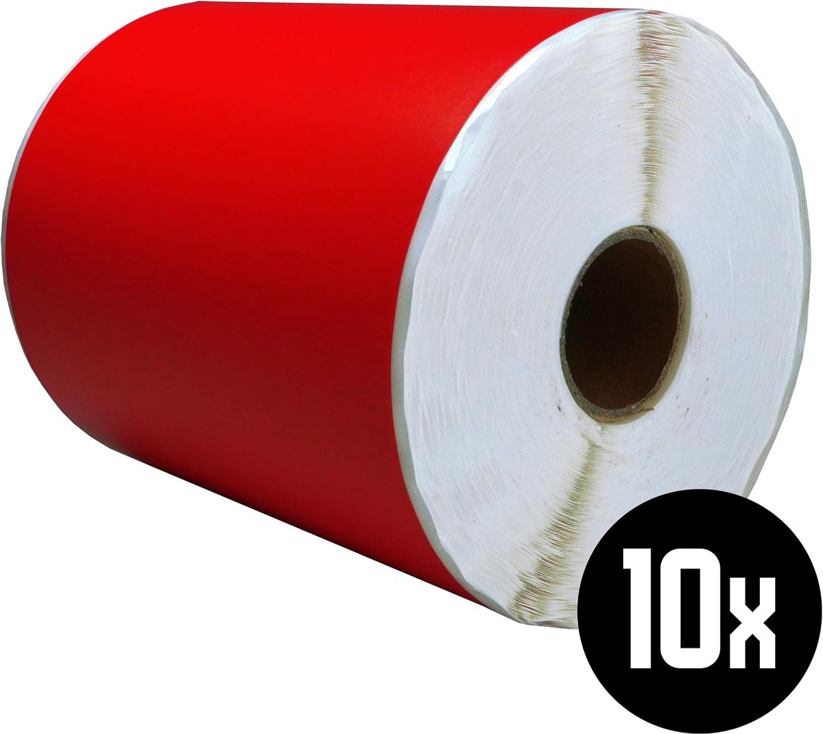 Zebra Etiketten 102x152mm - Rood - Permanent - Ideaal voor verzendlabels - SnelShoppen