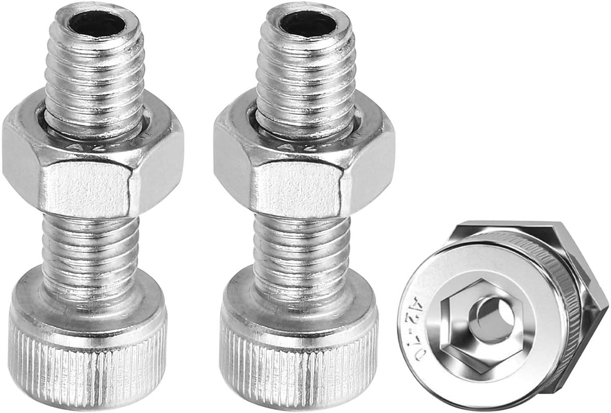 M8 x 25 mm zeskant cilinderschroef 3 set cilindrische kabel bouten moer kit lamp schroefdraad schroeven door gat apparaten bevestiging 304 roestvrij staal