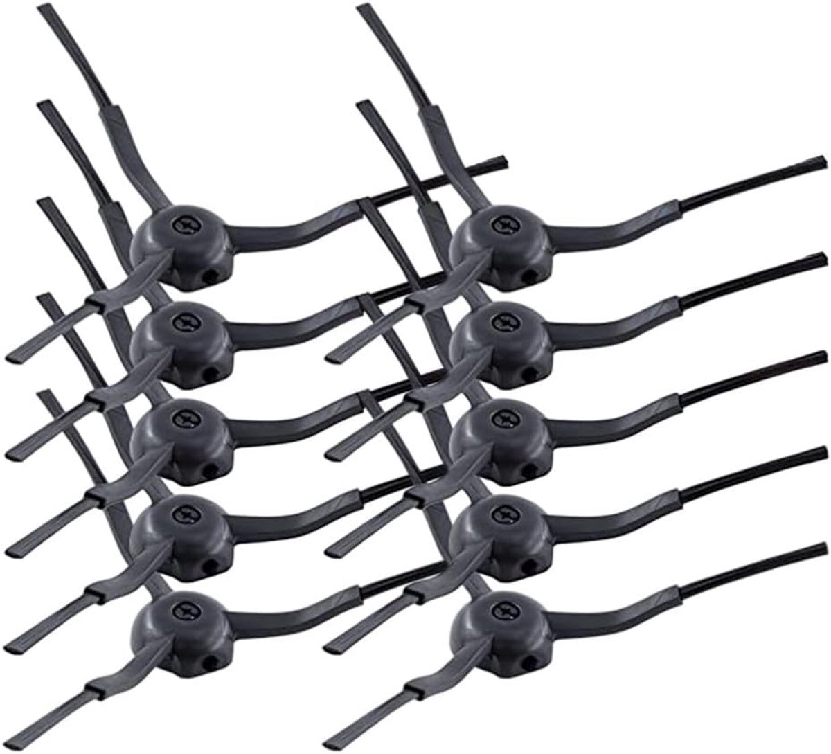 Vervangende zijborstels voor Conga 8090 Ultra & 9090 AI robotstofzuiger, 10-pack kunststof-nylon hoekborstels, eenvoudig te installeren reinigingsaccessoires