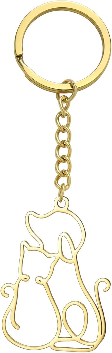Sleutelhangers Cadeaus RVS Dieren Sleutelring Autosleutels Tas voor Vrouwen