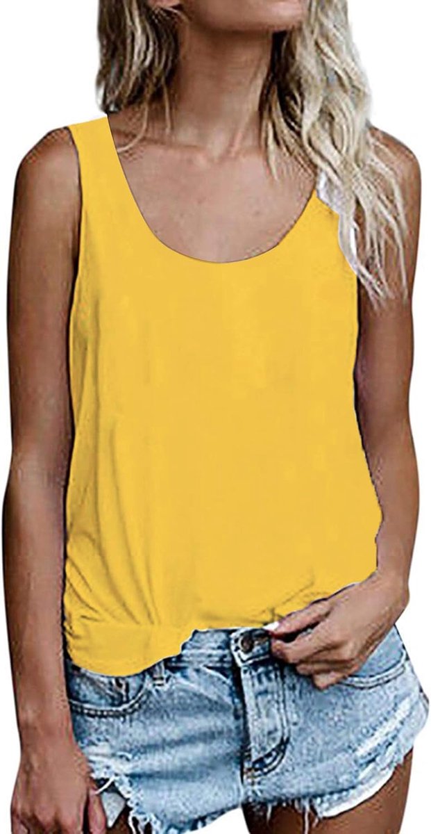 Mouwloze zomertop voor dames, losse pasvorm, tanktop