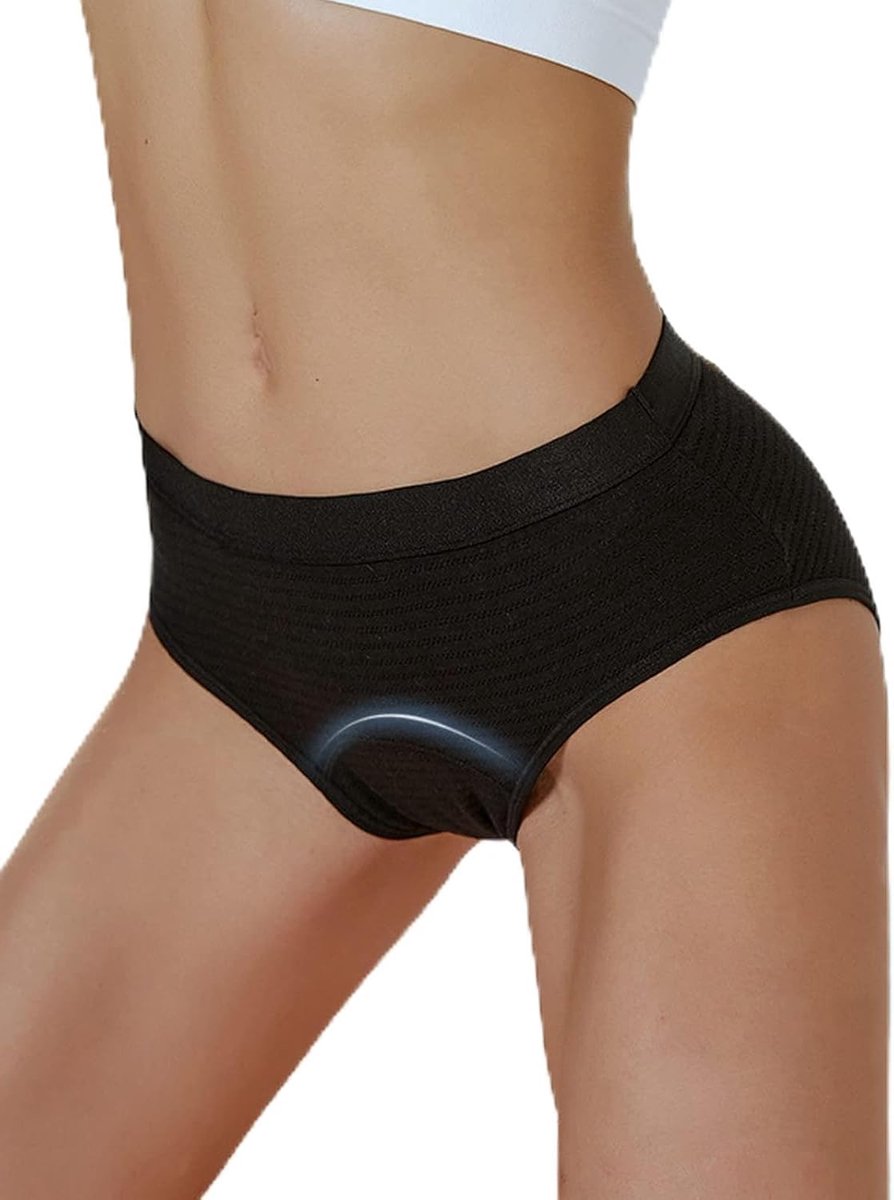 Menstruatiebroek M - Zwart - Lekvrij en comfortabel - Ideaal voor fietsen - SnelShoppen