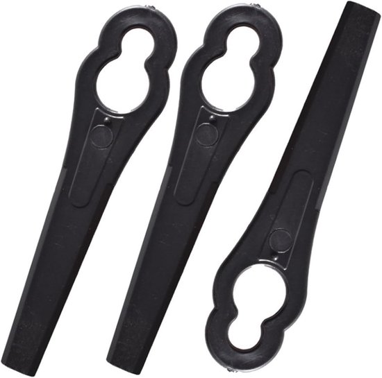 Plastic Grasmaaier Mesjes - Vervangende Mesjes Grasmaaier - Gazon Onderhoud - Universele Pasvorm - 83 mm - Zwart — afbeelding 2