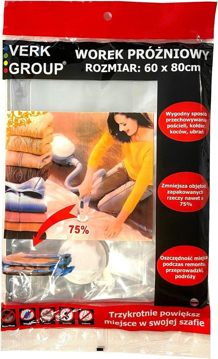 Vacuumzak 60x80cm - Ideaal voor dekens en kussens - Verminder volume met 70% - SnelShoppen