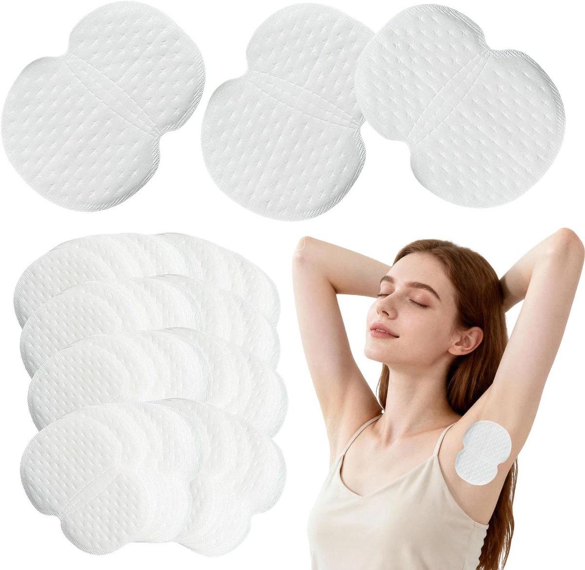 Okselpads - Zweetpads - Zweetvlekken Voorkomen - Ademend Huidvriendelijk - 100 Stuks - Wit