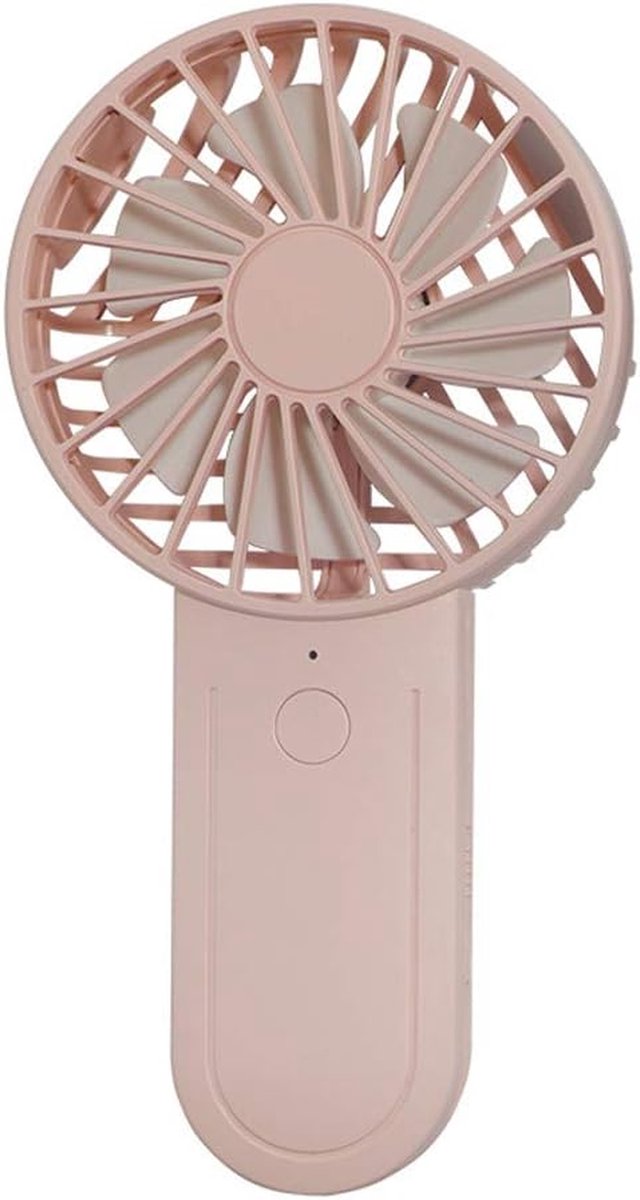 Mini Handventilator - Draagbare Ventilator - Persoonlijke Verkoeling - 3 Snelheden Instelbaar - 166 x 86 x 29 mm - Roze