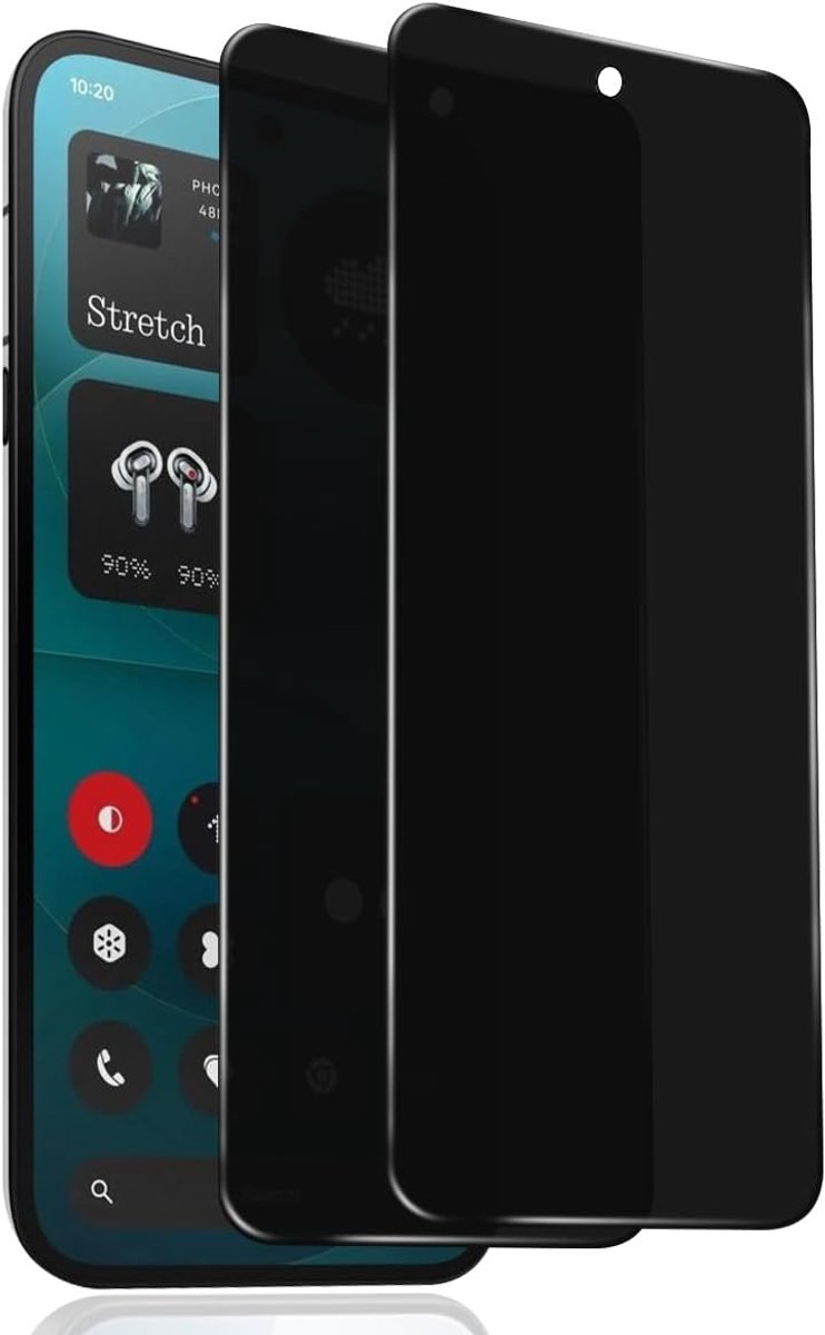 Gehard glas voor Nothing Phone (4a) Pro, anti-spy screenprotector, hardheid 9H, krasbestendig, zonder luchtbellen, anti-spy displaybeschermfolie voor Phone (4a) Pro, 2 stuks