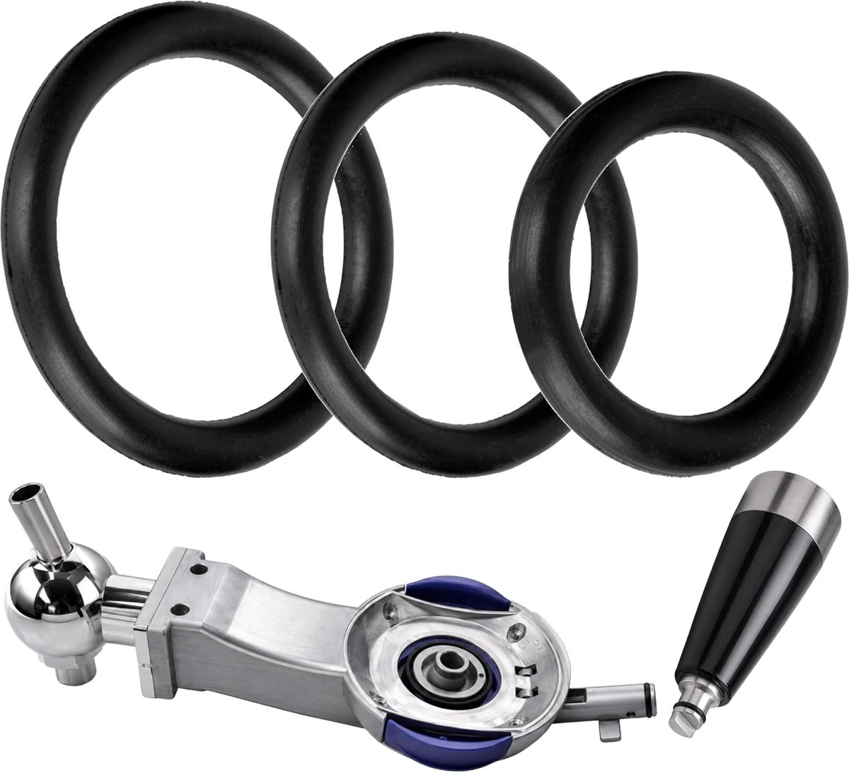O-afdichtringen, set van 3 maten, alleen compatibel met Philipps Perfect Draft HD3600, 3610, 3620, tapsysteem, rubberen afdichting, reserveonderdelen, rubberen afdichtingen 15 x 1,9 mm, 15