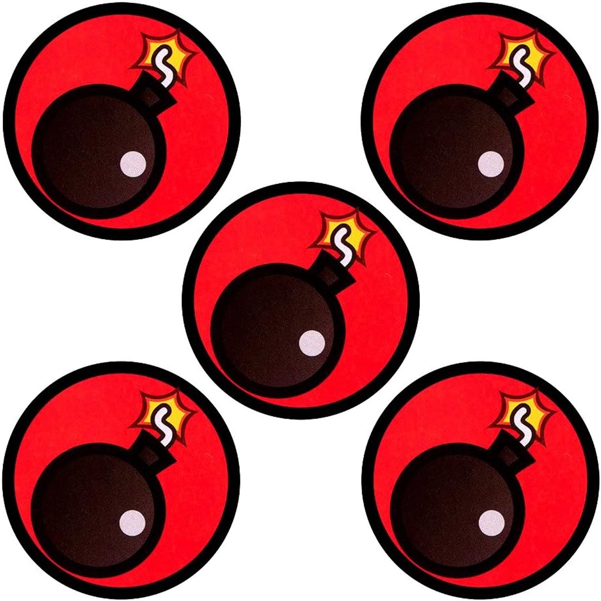 Magneten, 5,1 cm, kantoormagneten, whiteboard-magneten, emoji voor magneetbord, magnetisch whiteboard, koelkast, koelkast op kantoor, op school of thuis (5 stuks)