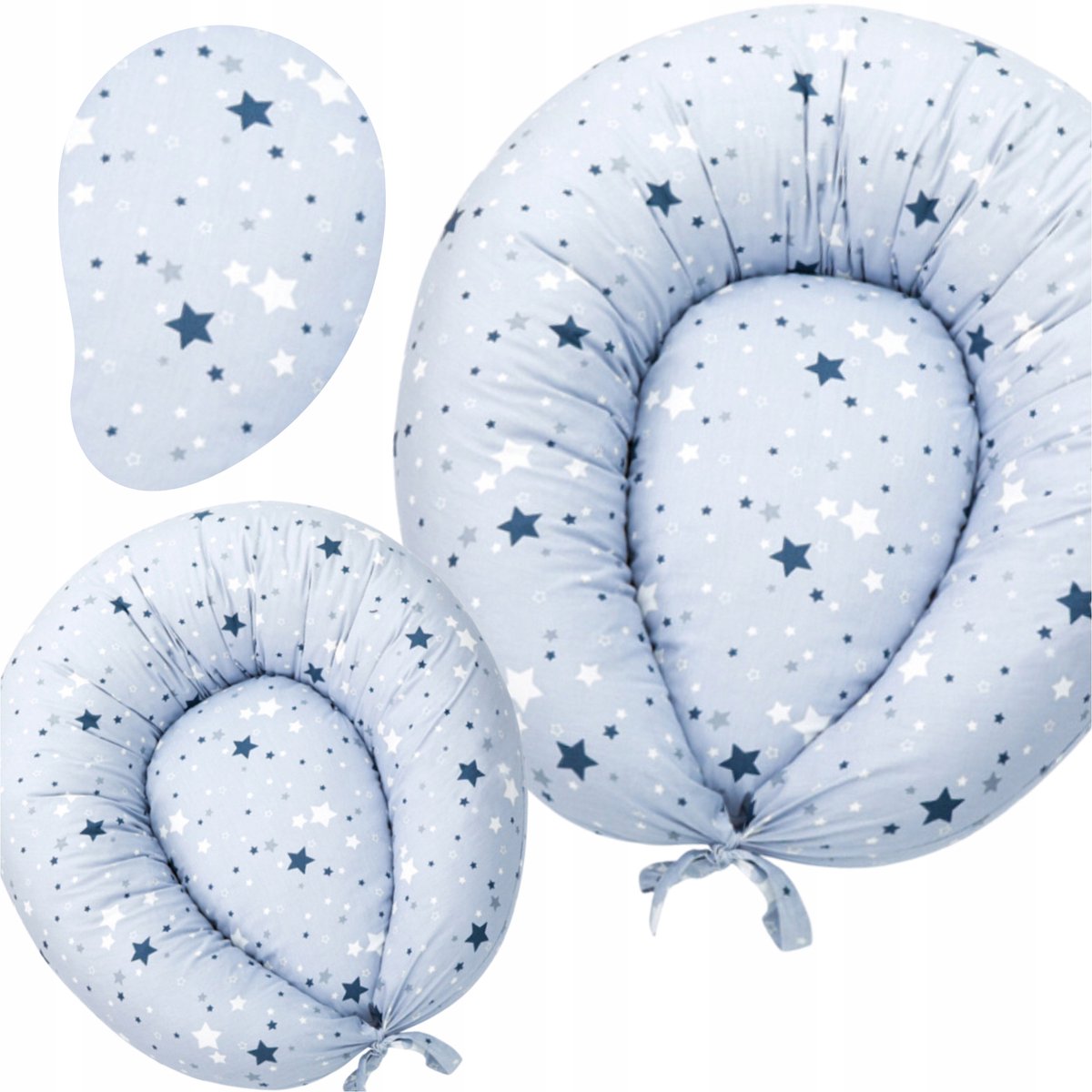 Babynestje Sterren Blauw | Comfortabele en veilige Slappen