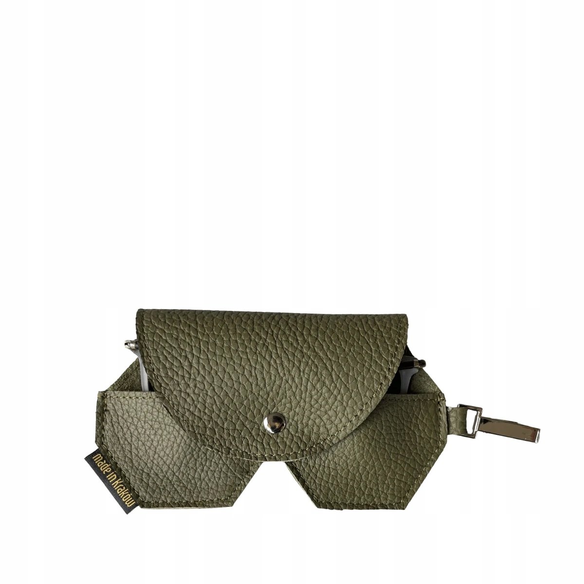 Groen Leren Brillenkoker - Handgemaakt, Elegant & Duurzaam