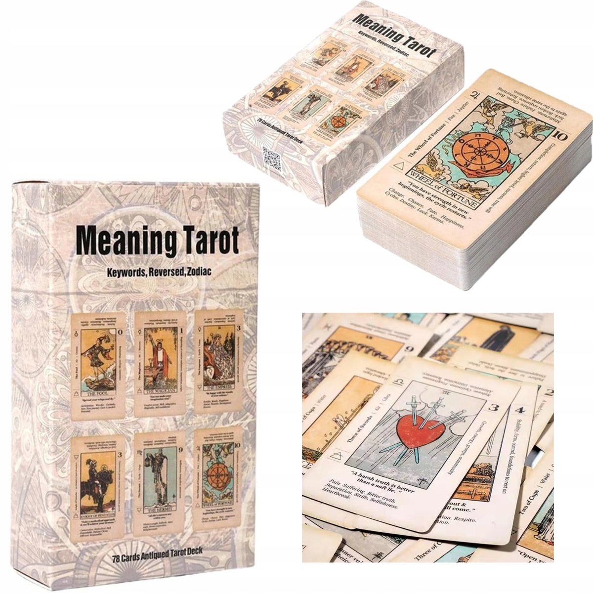 Grote Tarotkaartenset - Klassieke waarzeggerijkaarten, 78 kaarten
