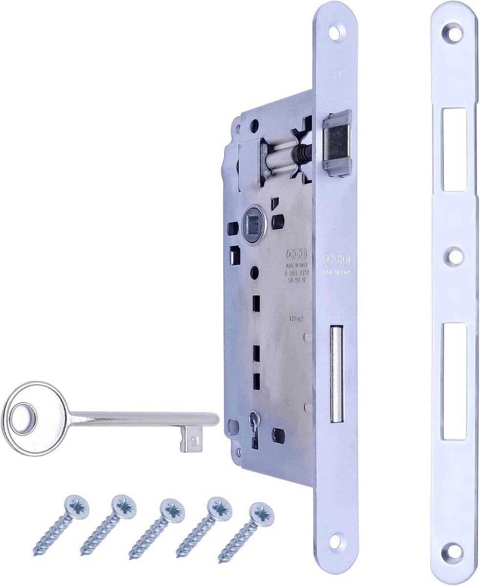 mortise lock for interior door AGB series Patent Grande entrance 50, wheelbase 90. (bridge 22 x 238, lock - chain - ShopVlot