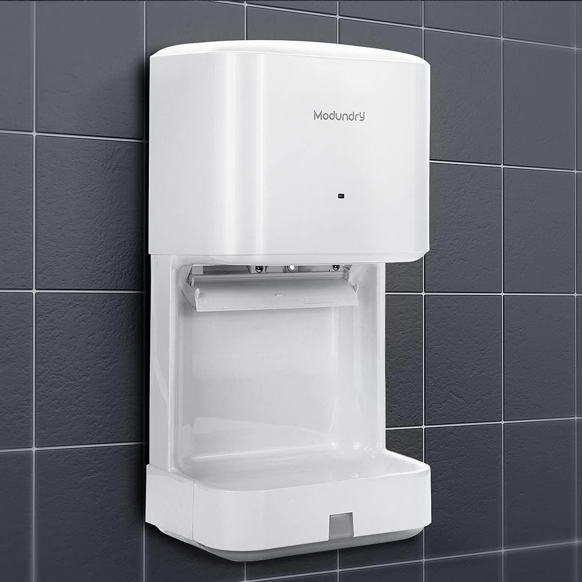 Automatic Electric Hand Dryer, High Speed with Drain Tray for Commercial and Home Use (White) - ShopVlot