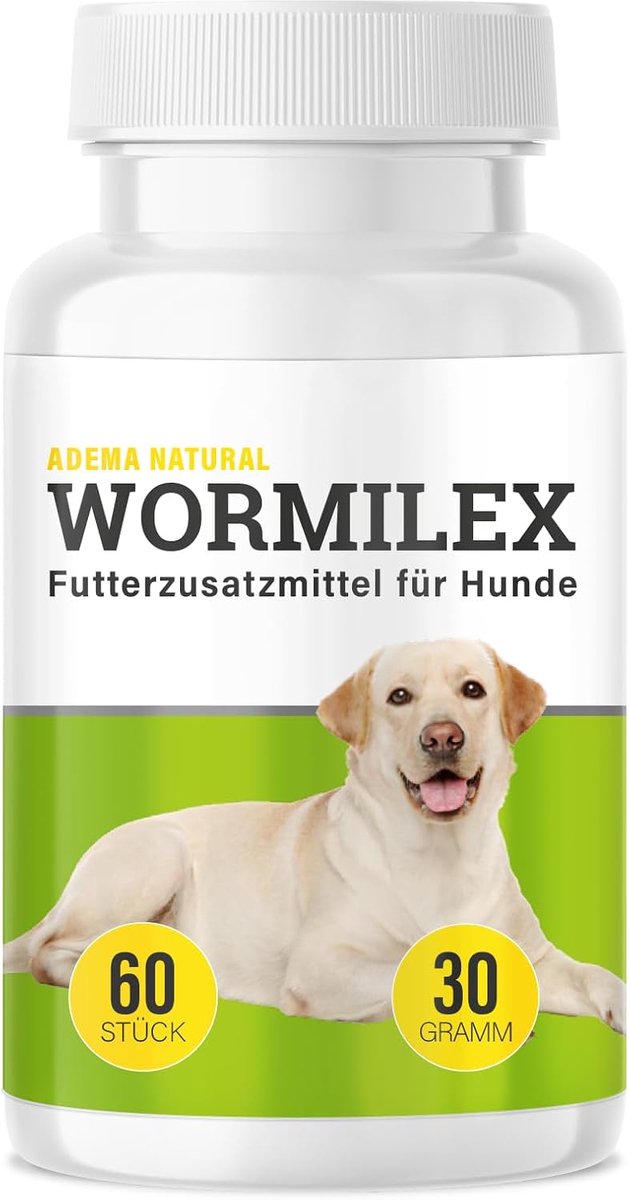 Wormilex - worm cure secondary for dogs - worm secondary tablets - vegetable formula without additives - ShopVlot
