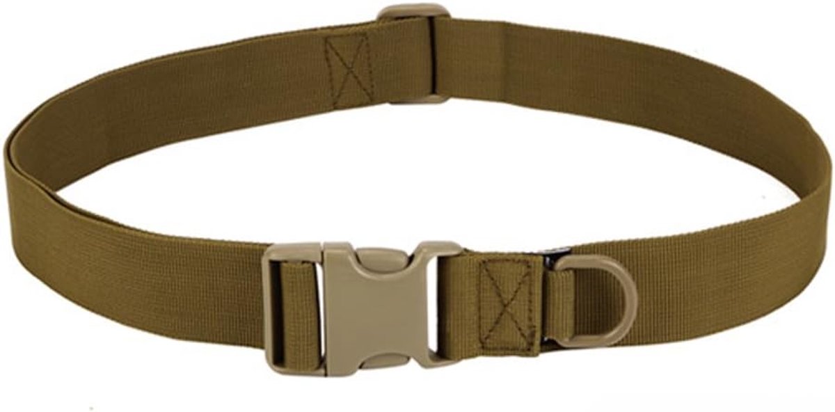 Tactical Nylon Heavy Web Survival Waist Belt Hunting Hiking Men Women Belt With Plastic Buckle - ShopVlot