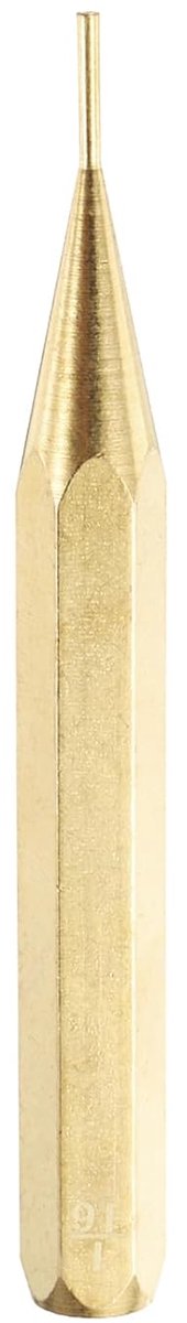 Messing Punch 1/16" Non-marring Drive Pin Punch Cilindrische uitlijningspunten voor horlogereparatie, sieraden en handwerk