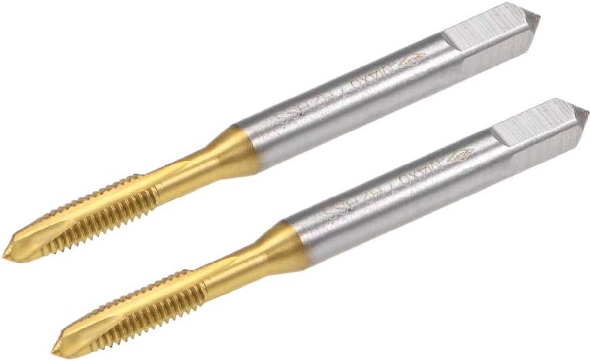 sourcing map schroefmoer metrisch M4 schroefdraad 0,7 stap 3 moer titanium coating HSS 2 stuks
