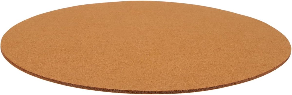 Ronde vilten kussens voor meubels, 10,2 inch dia x 0,12 inch, dik, zelfklevend, vilt, antislip, krasbestendig, stoelpootkussens ter bescherming van vloeren, lichtbruin