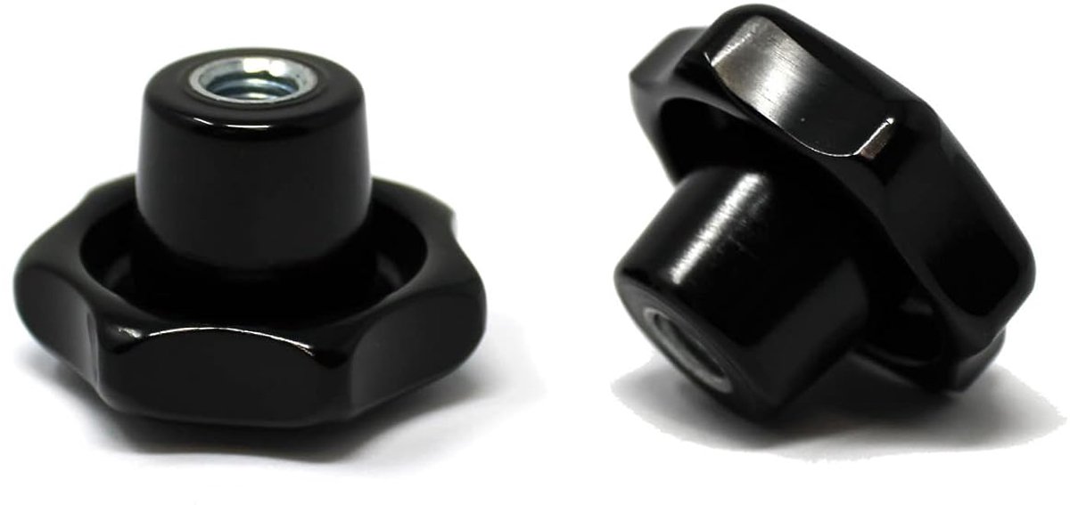 Normelementen/stergreep met binnendraad volgens DIN 6336 / Duroplast / schroefdraadbus verzinkt staal / M6 - sterdiameter 32 mm (1 stuk, M6 (32))