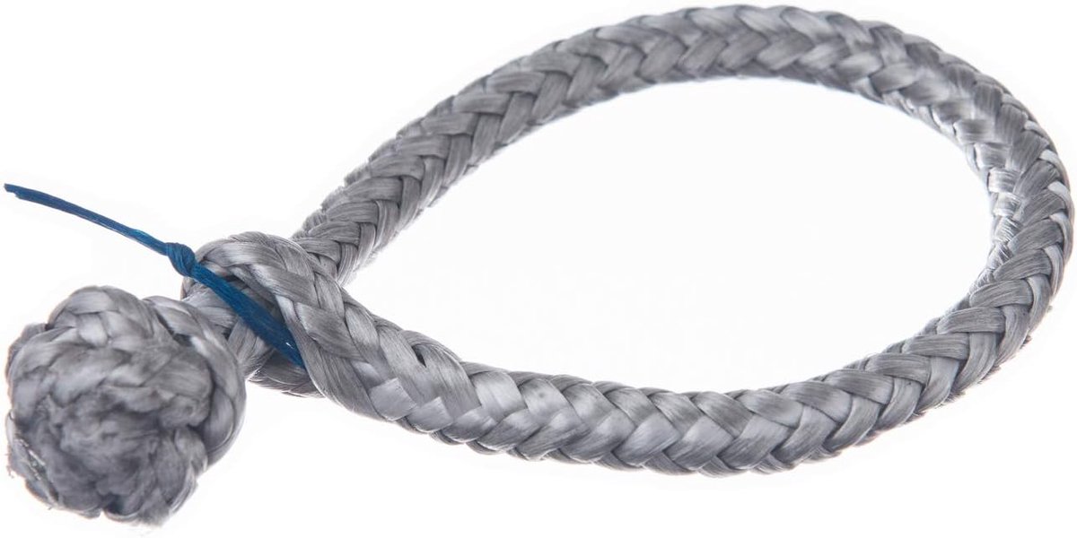 Touwbeugel van Dyneema, 5 mm, zilver, breukbelasting meer dan 2000 kg
