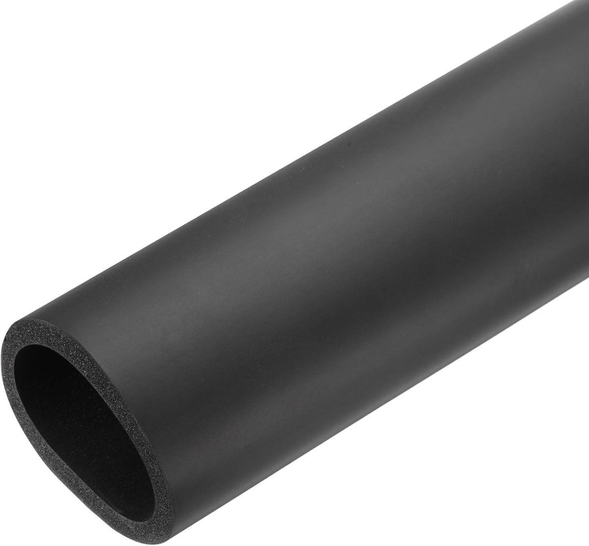 Isolatieschuimbuis, 50 mm ID x 64 mm, OD, 0,45 m, schuimbuis, warmte-isolerende buis voor airconditioning, greepbescherming, waterleiding, vorstbescherming, 2-1/2 inch x 2 inch, zwart
