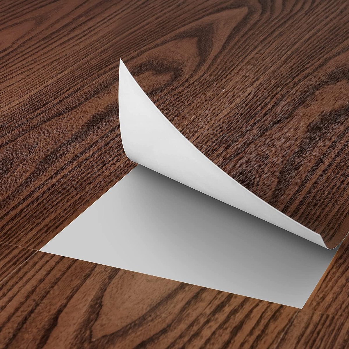 6 "x 36" Walnoot Houtschil en Stok Vloertegel Waterdicht Bruin Hout Vinyl Plank Vloeren Tegels Schil en Plak op Vloertegels voor Badkamer Keuken Laminaatvloeren Sticky Linoleum Tegels 5 Pack