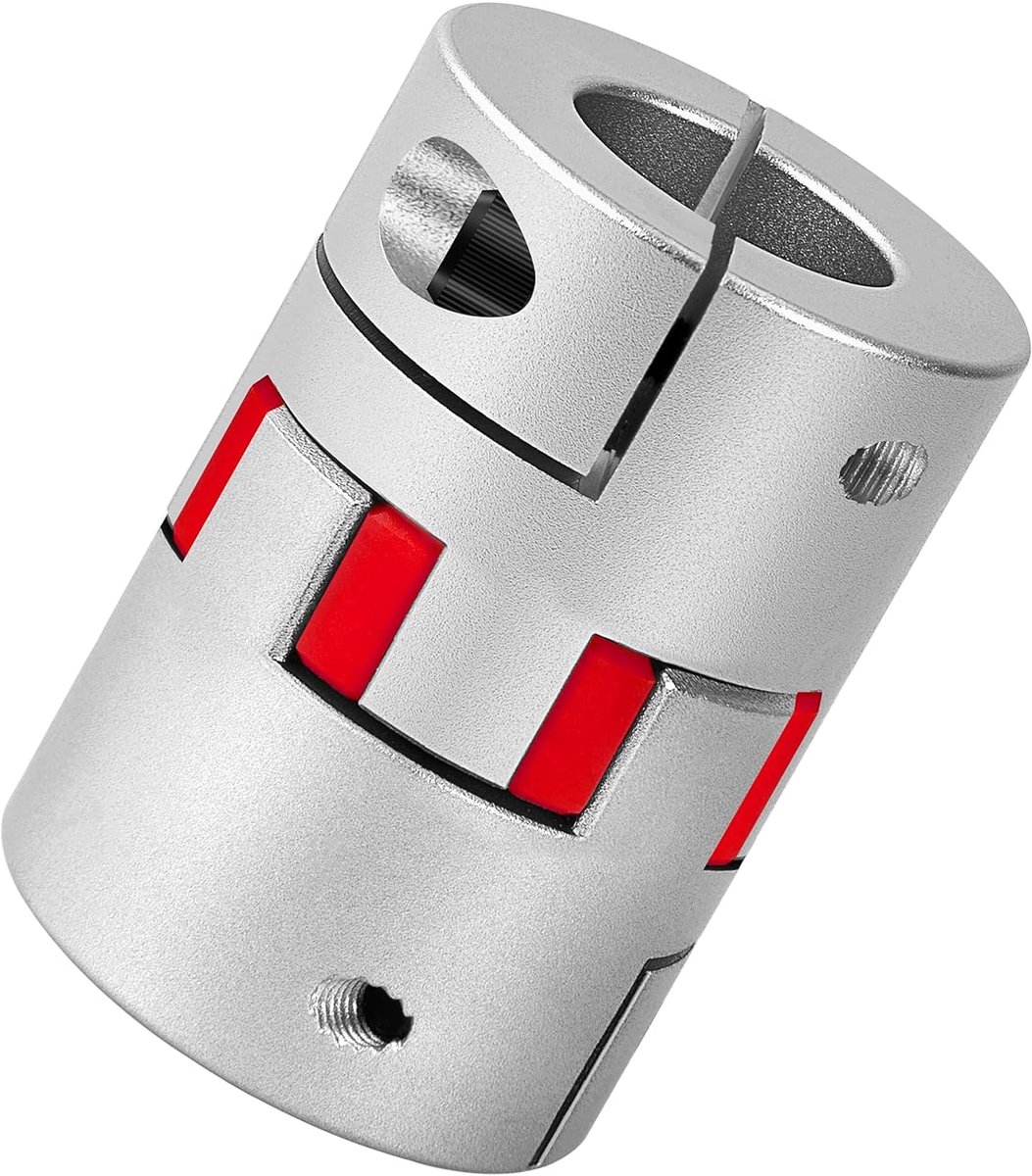 Koppeling D55 L78, flexibele aluminium motorkoppeling 22 x 25 mm, spinnenaskoppeling voor 3D-printer CNC-machine en servo stappenmotor