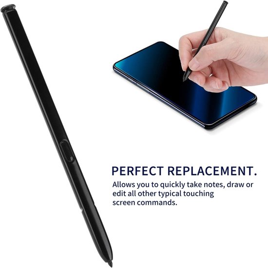 Styluspen met hoge gevoeligheid voor Note 20/Note 20 Ultra 5G, vervangende stylus met hoge precisie voor smartphones met aanraakscherm, geen Bluetooth(zwart) — afbeelding 2