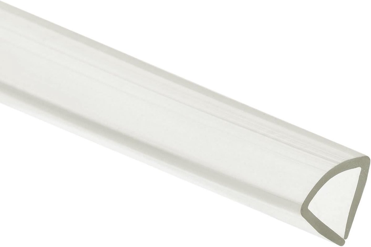 sourcing map Transparante U-vorm PVC randbescherming trimafdichting kanaal randbeschermingsfolie randbeschermingsprofiel voor platen glazen platen 10-12 mm rand 1 meter lengte 0,47 inch hoogte