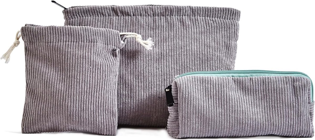 Toilettas, cosmeticatas, make-up-organizer, grijs, S-3pcs