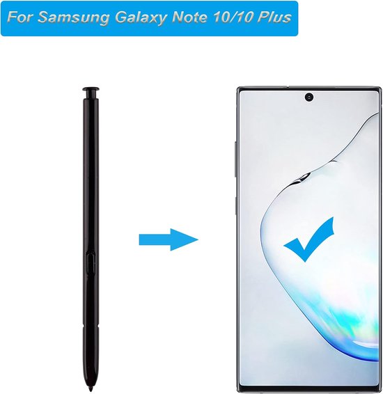 Vervangende S Stylus Touch S Pen compatibel met Samsung Galaxy Note 10 / Note 10 Plus S Pen Touch Stylus Pen (zwart) — afbeelding 2