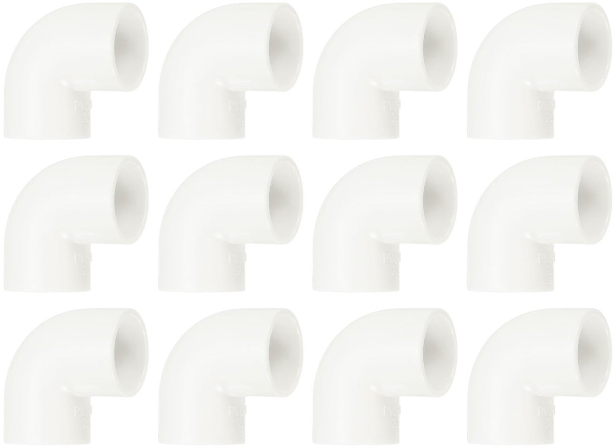 Pijpkoppelingen set van 12 - 20 mm - gebogen PVC - verloopkoppeling - ideaal voor irrigatie - SnelShoppen