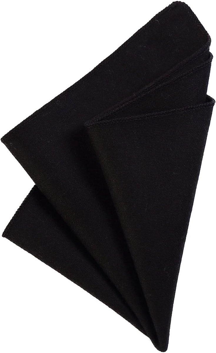 Heren pochet zakdoek 23 x 23 cm om zelf te vouwen gemaakt in effen katoenen tweedstijl