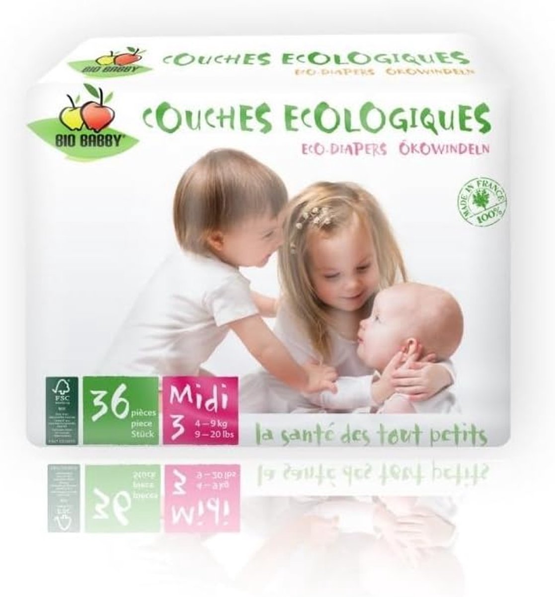 Eco-vriendelijke luiers 4/9 kg - 36 stuks - biobased materiaal - zacht voor de huid - SnelShoppen