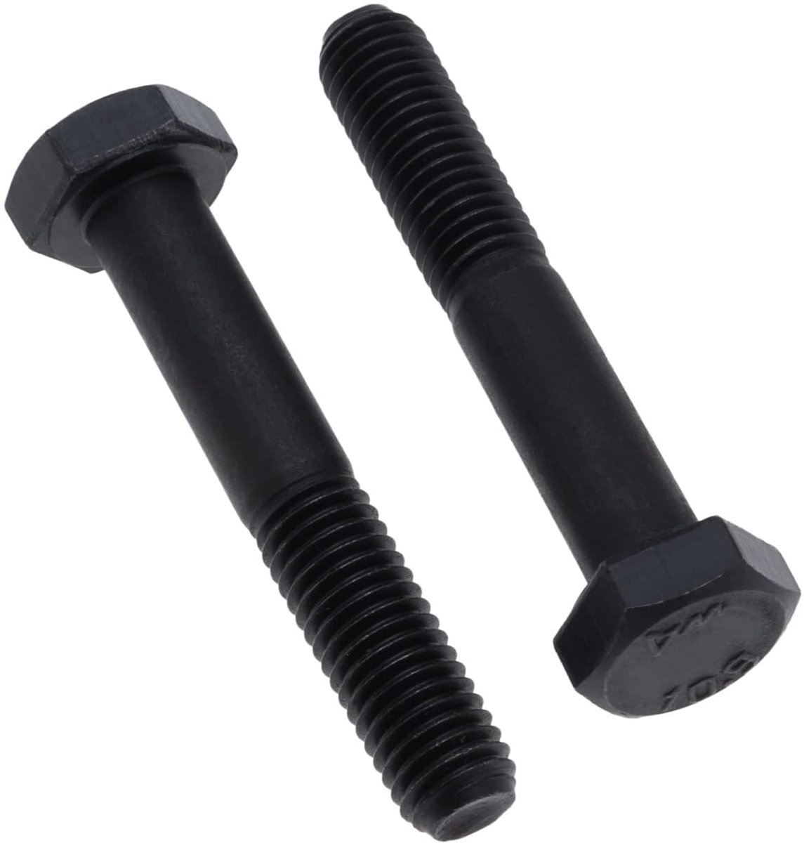 Zeskantkopbouten Buitenhoek M12X90 (Pack of 5 ) Half Schroefdraad Zeskantbouten Klasse 10.9 Gelegeerd Staal met Hoge Half Schroefdraad Treksterkte Zwarte Mechanische Zeskantschroeven Verklaarde Norm DIN931 (12mm x 90mm)
