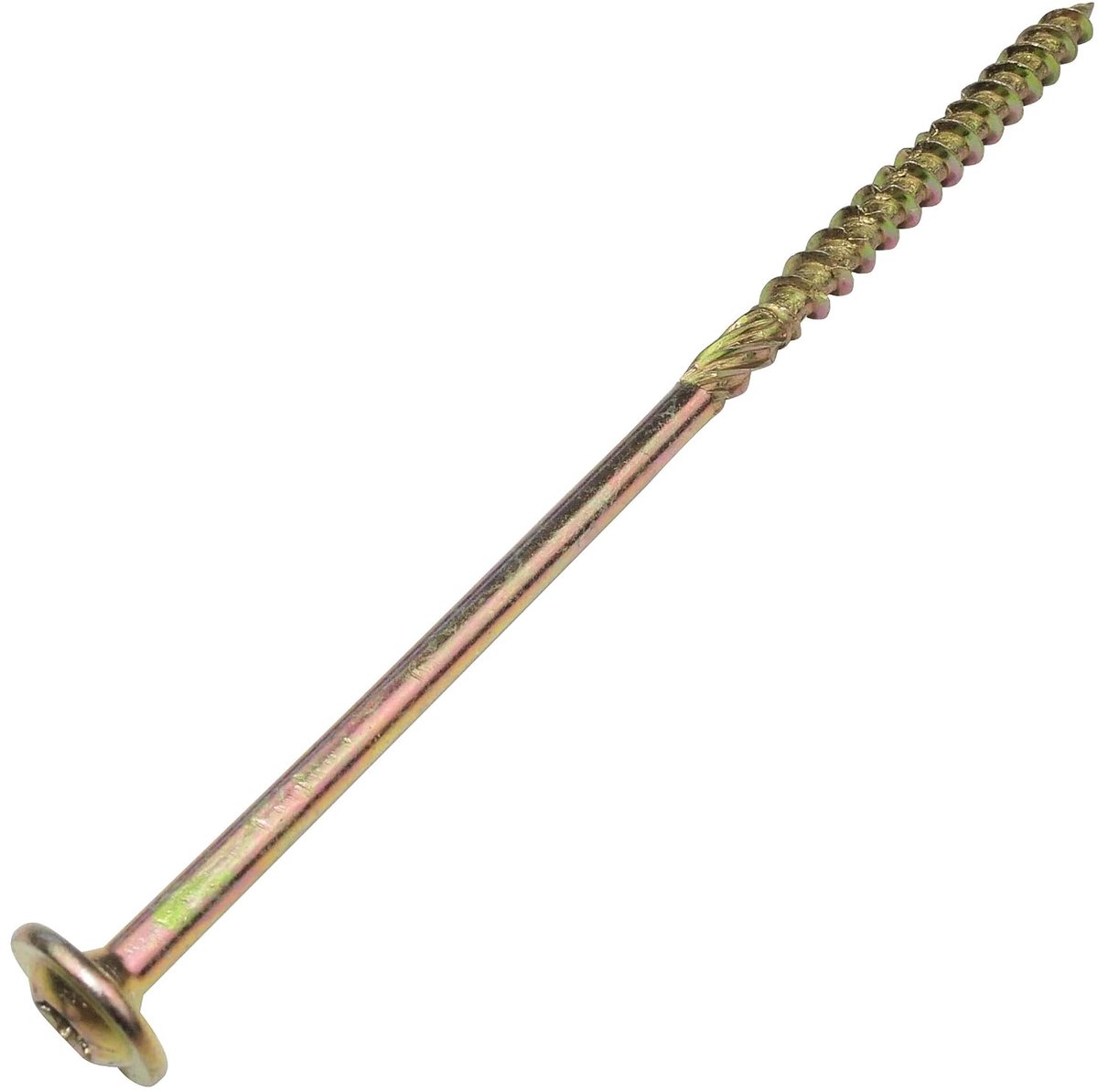 Houtschroeven Ø5x120mm - grote gebogen kop - stervormige kop - Stermulde van de Bowl 20 - messing gecoat staal