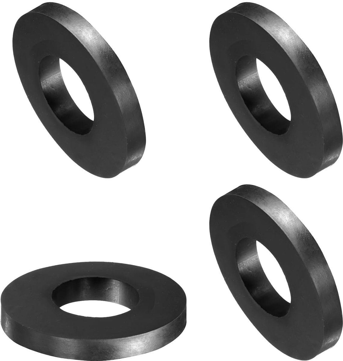 4 stuks afstandhouders van rubber, sluitringen van rubber, anti-vibratie, dikke demper, kussens, reparatie, 80 mm buitendiameter, 33 mm binnendiameter, 10 mm hoogte