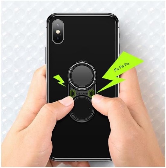 Ring to Eliminate Anxiety Explodes the Plastic Bubbles with your Push Button and Rotates the Wheel voor Xiaomi Poco M2 Pro (2020) - Black van ring — afbeelding 5