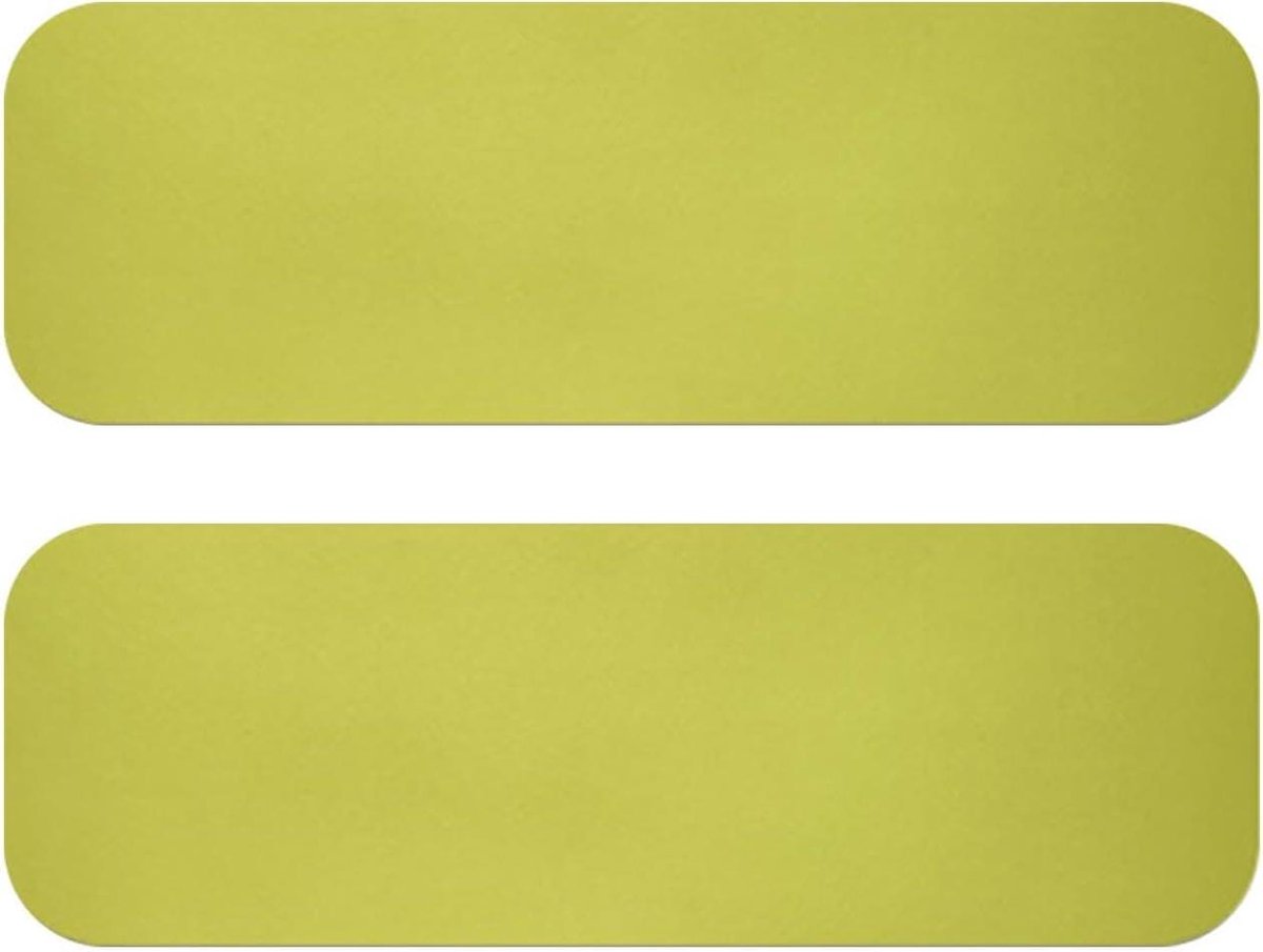 Loopmat Hometrainer - Antislip Pad - Bescherming Vloer - Geluidsreductie - 25 x 80 cm - Fluorescerend Groen
