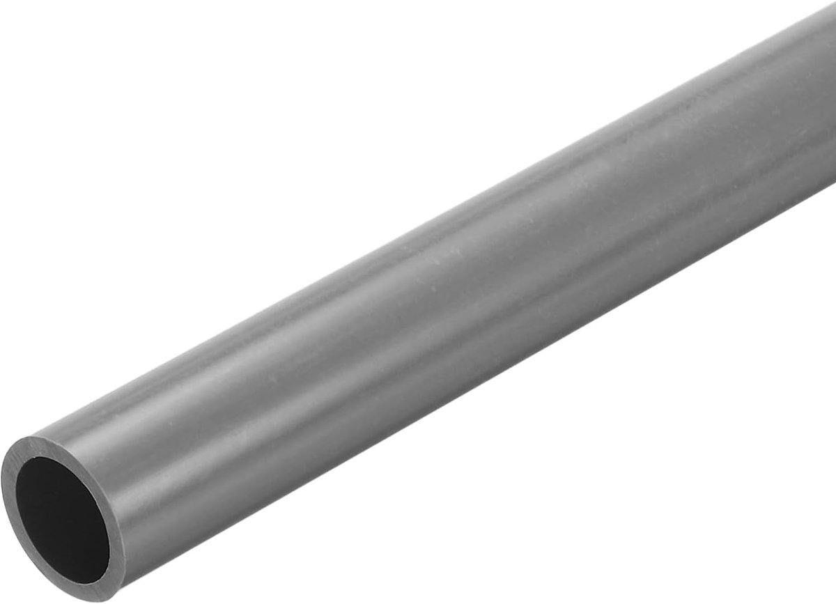 Buizen, diameter: 54,8 mm, lengte: 300 mm, ronde kunststof buis voor tuin, aquarium, waterleiding, kabelkanaal, ventilatiebuis (grijs)