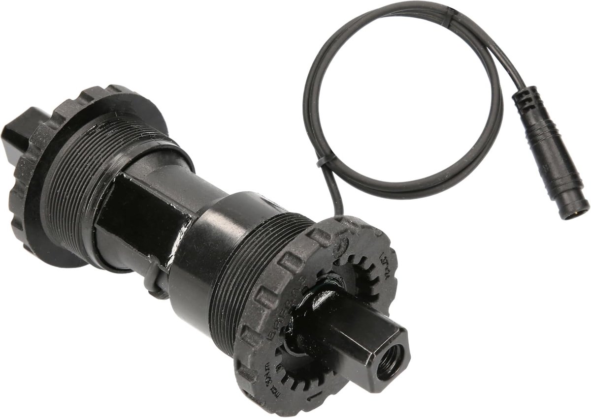 trapas met geïntegreerde PAS-sensor SR PA121/112.32.S voor Bafang naafmotoren, 68 mm trapasbreedte, 127 mm 119 mm aslengte
