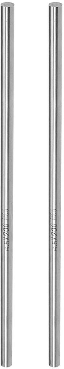 Stalen staaf 6,5 mm diameter 200 mm lengte snelstaal stanggoederen handwerk DIY gereedschap - (toepassing: voor draaimachines boormachine)