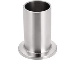 Sourcing map KF10 304 roestvrij staal 20mm / 0,78" hoogte Dm vacuüm buis lassen aan dwinge 28mm x 50mm