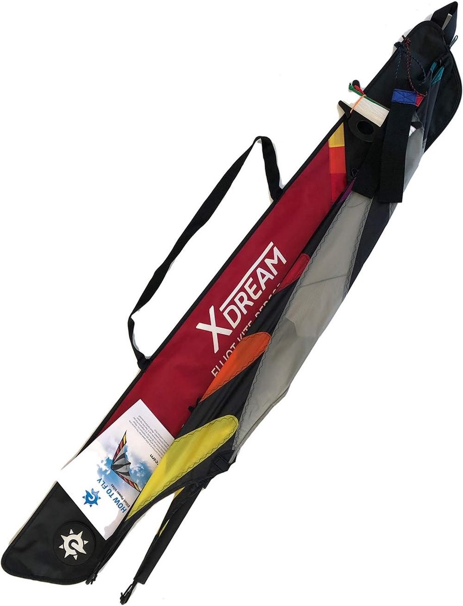 Kiteboard Elliot X-Dream Blue - 3-27 kn - ripstop nylon - ideale keuze voor beginners - SnelShoppen