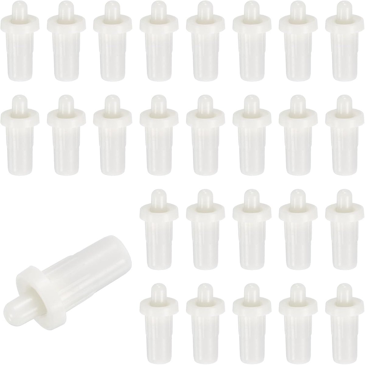 80 stuks reparatiepennen voor jaloezieën 0,96 inch x 0,45 inch reservepennen met veer van kunststof, voor beweegbare messen, ramen en kast, wit