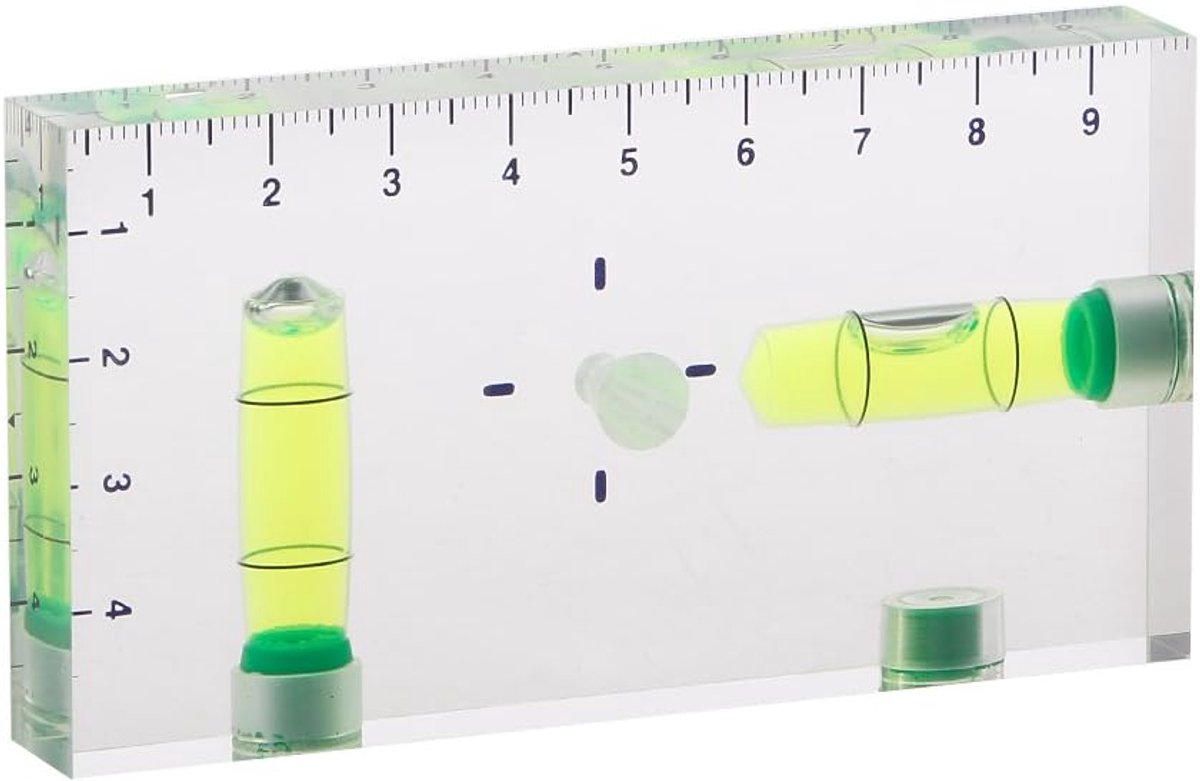 Precisie Transparante Twee Richting Magnetische Niveau Bubble Mini Niveau
